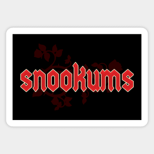 Snookums - Endearment in a metalhead style Sticker